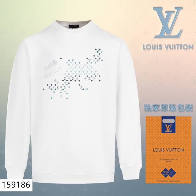 加绒款+10 Lv路易威登louis Vuitton经典款全棉加厚320G休闲圆领套头卫衣 扫码芯片过验版本 159186 包含得物防伪卡 全套包装 高品质 下