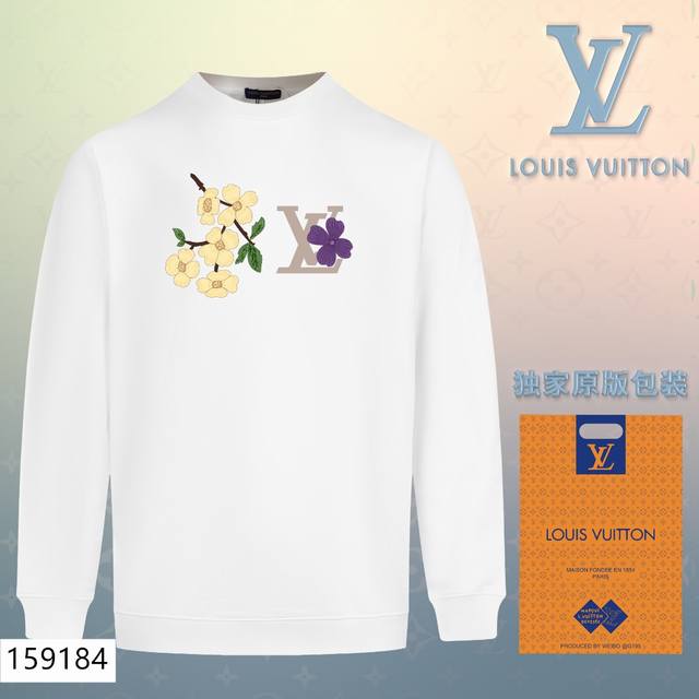 加绒款+10 Lv路易威登louis Vuitton经典款全棉加厚320G休闲圆领套头卫衣 扫码芯片过验版本 159184 包含得物防伪卡 全套包装 高品质 下