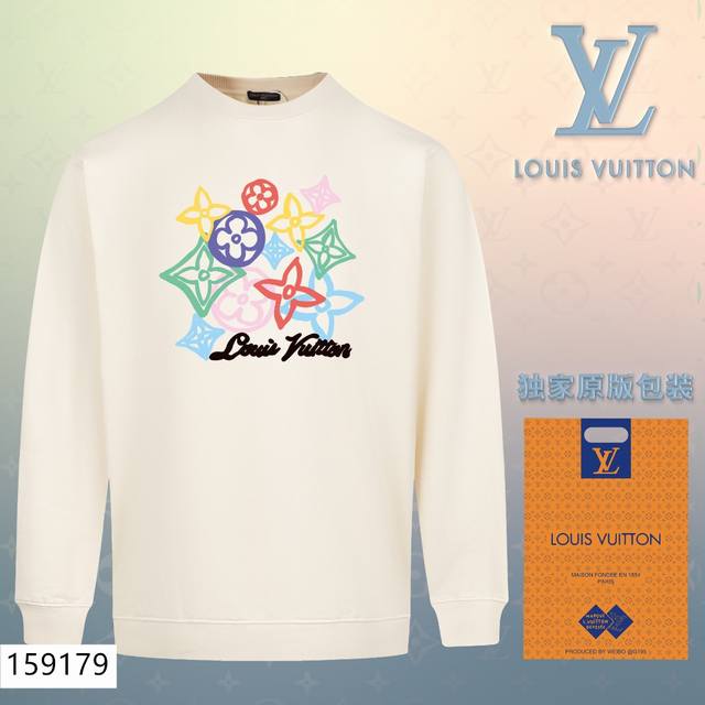 加绒款+10 Lv路易威登louis Vuitton经典款全棉加厚320G休闲圆领套头卫衣 扫码芯片过验版本 159179 包含得物防伪卡 全套包装 高品质 下