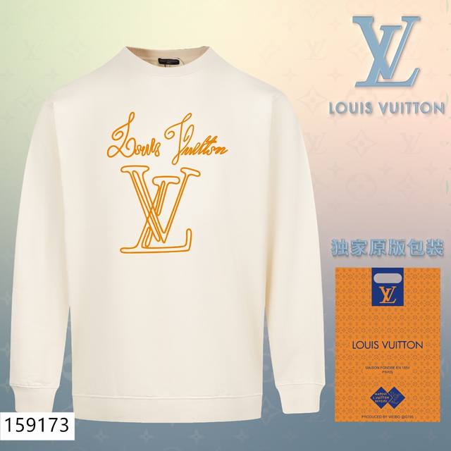 加绒款+10 Lv路易威登louis Vuitton经典款全棉加厚320G休闲圆领套头卫衣 扫码芯片过验版本 159173 包含得物防伪卡 全套包装 高品质 下