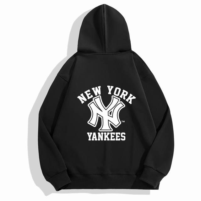 Mlb-Ny Mlb Yankees-Ny秋季连帽卫衣 高品质，做细节 甄选新疆华棉面料 手感软糯细腻 上身充满质感 非常轻便舒适运动宽松版型不紧身 轻松驾驭无