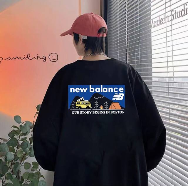 银狐绒加厚 New Balance新百伦nb户外旅行冬季加绒加厚圆领卫衣 高端冬季加绒卫衣系列 本款甄选530G银狐绒加厚面料 区别市场便宜货200G低廉单薄品