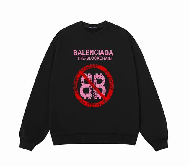 Balenciaga巴黎世家秋季圆领卫衣 甄选新疆华棉面料 柔软舒适 手感软糯细腻 高克重 上身充满质感 非常轻便舒适 运动宽松版型不紧身 轻松驾驭无压力 采用