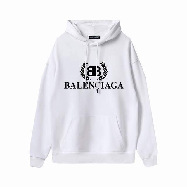 Balenciaga巴黎世家麦穗麦子秋季连帽卫衣 甄选新疆华棉面料 手感软糯细腻 上身充满质感 非常轻便舒适运动宽松版型不紧身 轻松驾驭无压力 全衣平车走线 立