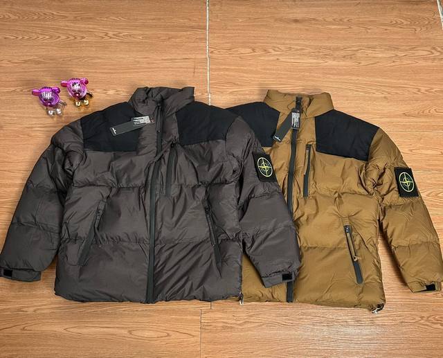 Stone Island 石头岛可拆卸勋章魔法贴机能高街羽绒棉服 实拍品质 放心入手 面料采用高品质科技网格布图层防风防雨设计 防寒升级 高密度面料 加棉加厚