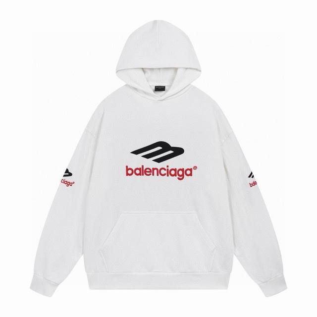 Balenciaga 巴黎世家 Ss 经典大logo图标刺绣连帽卫衣 本市场no.1的质量 真正天花板品质 全部原版开发注意细节图 避免被盗图商家混发 正确46