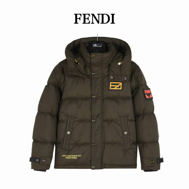 Fendi 芬迪 24Fw 眼睛袖标可拆羽绒服 男女同款 贸易公司渠道订单，海外精品限定系列，独家首发，全品相订单，全新魔术贴字母图案设计元素，整体非常帅气，细