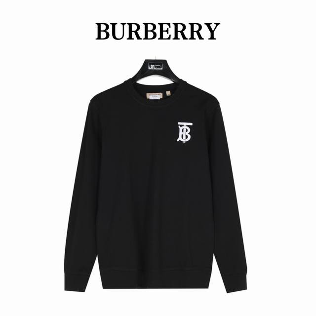 Burberry 巴宝莉 经典tb立体刺绣圆领卫衣 专柜同步原版国内专柜购入，定织350G纱线，坯布水洗手感、布面、垂感达380G， 胸口logo田岛机立体刺绣