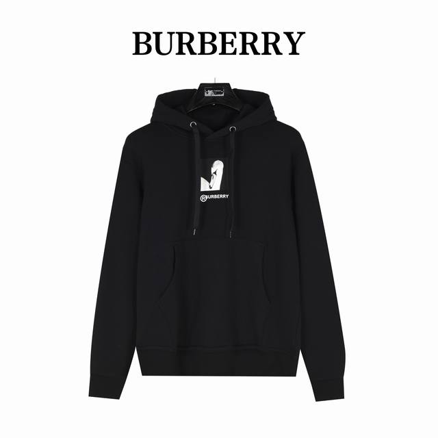 Burberry 巴宝莉 鹅图案logo数码印花连帽卫衣 Bbr经典logo系列 今年的风向标，可男可女的高级百搭款tee 客供进口380G水洗毛圈棉面料，订染