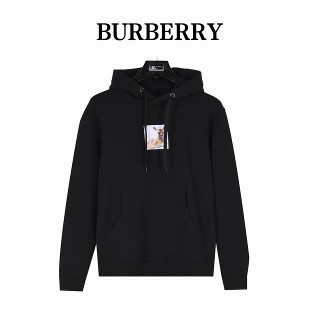 Burberry 巴宝莉 小鹿logo数码印花连帽卫衣 Bbr经典logo系列 今年的风向标，可男可女的高级百搭款tee 客供进口380G水洗毛圈棉面料，订染颜