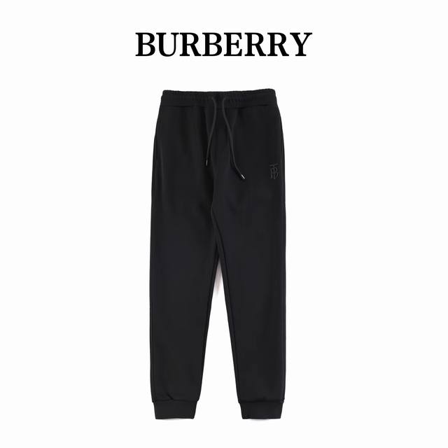 Burberry 巴宝莉 加厚便签加绒长裤 贸易公司渠道订单，官网专柜在售系列，秋冬裤装常青系列，业内首发，打造高端都市休闲运动风格，独特拼色logo点缀，百搭