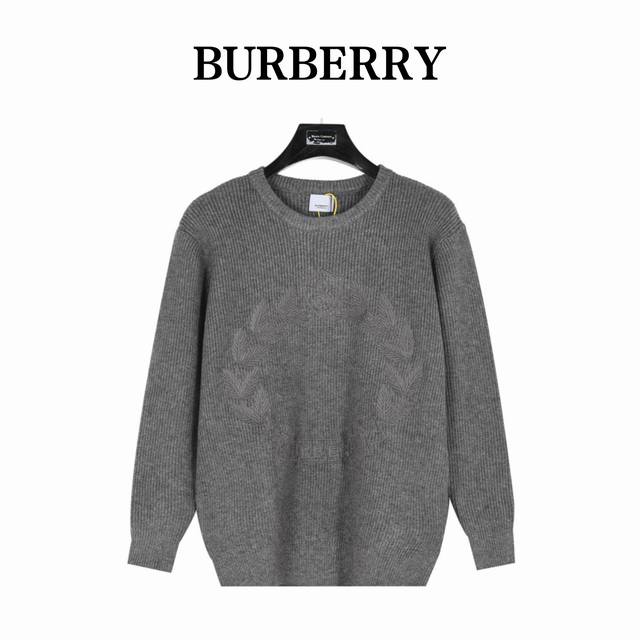 Burberry 巴宝莉24秋季新款限定橡树树叶毛衣 博柏利基础百搭款永不过时内搭外穿都超级好看不分性别年龄都可轻松驾驭 手感既厚实又细腻挺括有型上身即显高级质