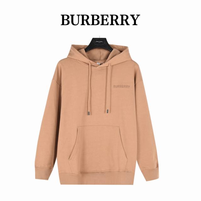 Burberry 巴宝莉 24Fw 后背镂空战马贴布连帽卫衣 420克重纯棉面料毛圈底定制32支2*2螺纹 成衣两遍水洗处理 面料舒适亲肤无异感 定制定染面料