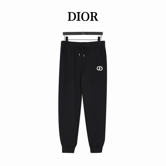 Dior 迪奥 24Fw Cd刺绣后口袋皮拉链加绒长裤 品牌图案logo！订制专属五金配件，非常时尚大气，高档纯棉480克面料， 内里一体绒手感柔软顺滑,保暖舒