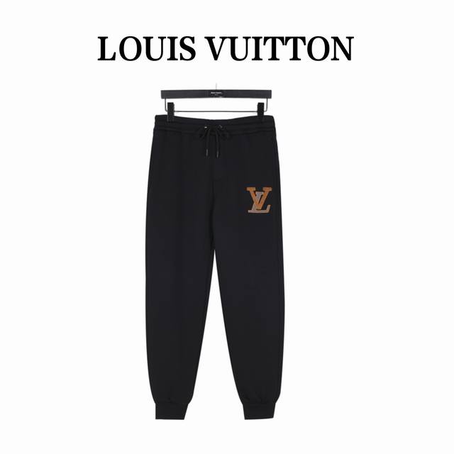 Louis Vuitton 路易威登 24Fw 立体拼色刺绣logo加绒长裤 此款取用加绒加厚480克面料，细腻柔软顺滑绒里质地，肤感舒适极佳， 腰部柔软抽绳实