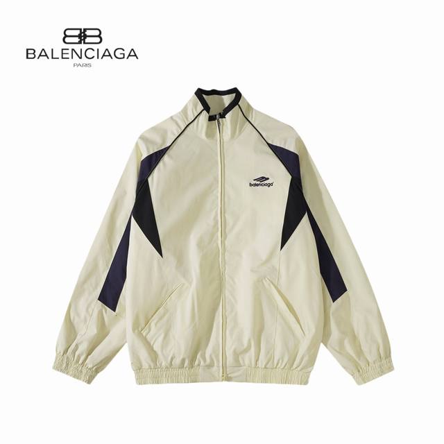 原版 款号：Ab026 上新 Balenciaga丨巴黎世家 23Fw 走秀款3B拼接运动套装外套 轻奢主义 男女日常通勤穿搭必备单品 正确版本 欢迎对比 详细