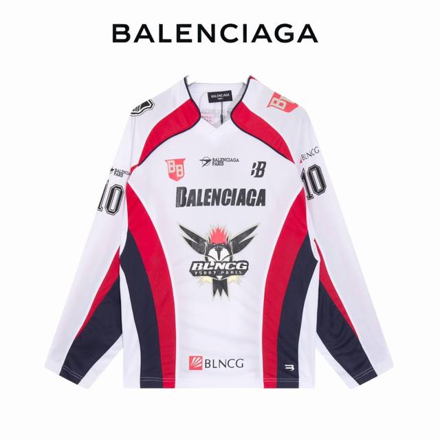 纯原 款号：Ab033 上新 Balenciaga丨巴黎世家 23Ss 年度爆款 运动网眼平纹长袖球衣 球衣做工极其复杂 超级重工的一款球衣，全部采用进口染料