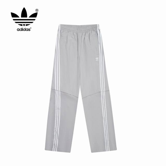 原版 款号：Ad011 上新 Adidas丨阿迪达斯 三叶草 24Ss可拆卸款扭扭套装运动裤 1：原版三叶草logo定制ykk双开拉链 胸口logo刺绣设计 经