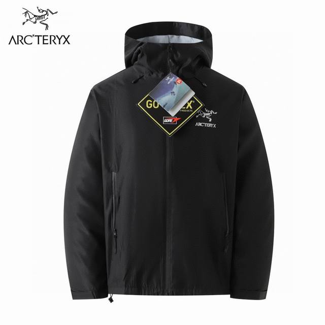 款号：Ys10 刺绣版本 始祖鸟arc'Teryx Alpha Lt Gtx户外防水向导级冲锋衣机能风拉链夹克 高透层压织物gore-Tex仿水透气薄膜 匹布数