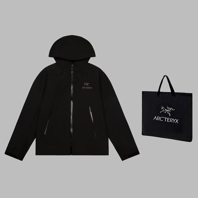 可配手提袋5 高版本 Arc'Teryx 始祖鸟gore-Tex Jacket 户外防水硬壳三合一羽绒服冲锋衣 真两件套 内胆带logo轻薄户外级羽绒服 外层是