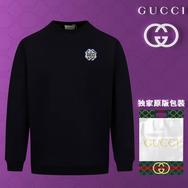 顶级版本 官网品质 配送独家图片原版包装 古驰 Gucci 现货秒发 2024秋冬新款毛圈卫衣 搭配重工高端体刺绣精致logo定标工艺，设计独特，做工细致完美高