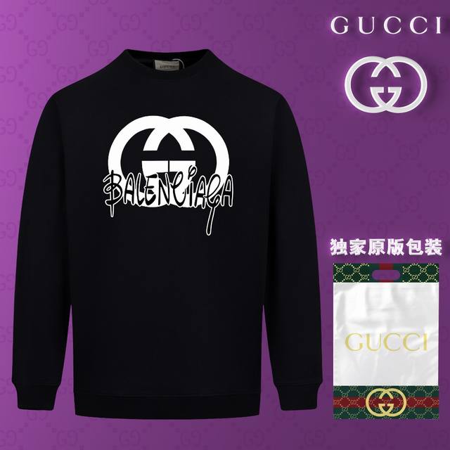 顶级版本 官网品质 配送独家图片原版包装 古驰 Gucci 现货秒发 2024秋冬新款毛圈卫衣 搭配重工高端数码3D个性logo印花工艺，设计独特，做工细致完美