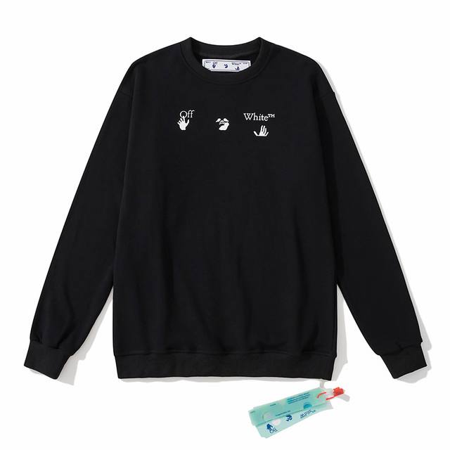 型号756 Off White新款纯棉卫衣， 黑白两色，码数m. L. Xl. Xxl.