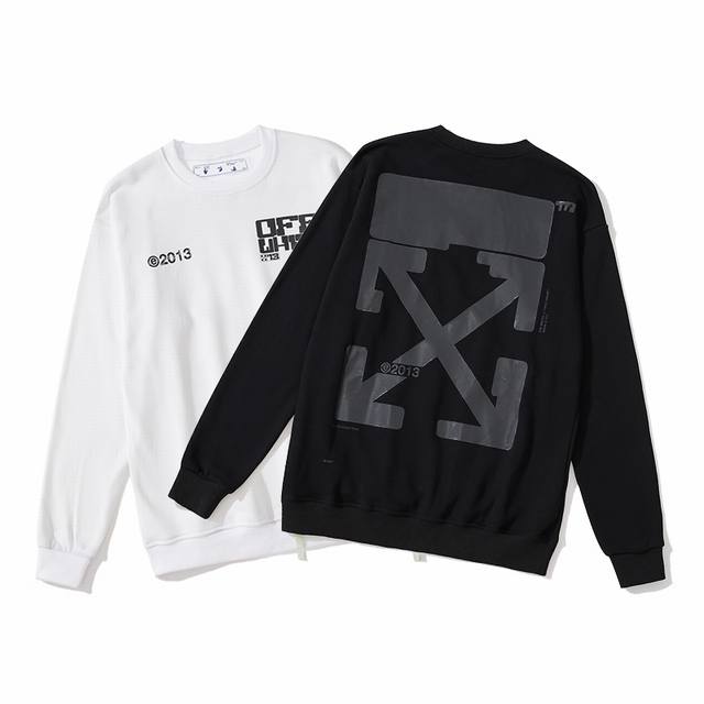 型号758 Off White新款纯棉卫衣， 黑白两色，码数m. L. Xl. Xxl.