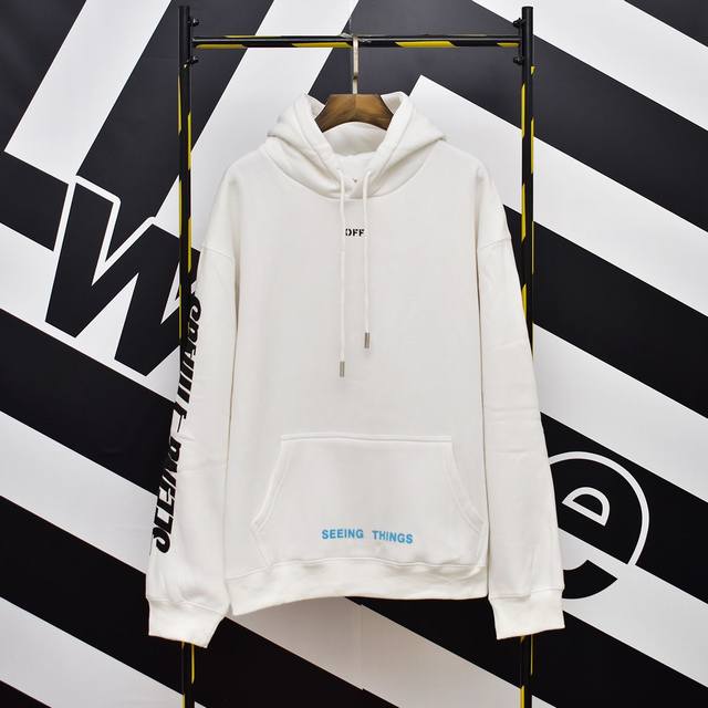 Off White “爆款”高品质玛丽莲梦露320G纯棉连帽卫衣，做旧相片效果印花，印花超高还原度，植绒字母工艺。Oversize版型男女可穿，有加绒和不加绒，