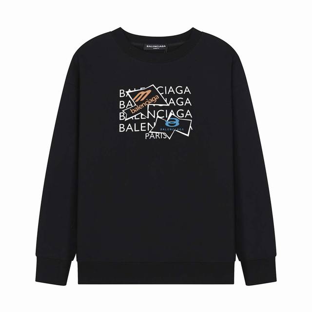 中山最高版 欢迎对比 Balenciaga巴黎世家 2024Ss 限定款印花卫衣 购入原版开模打造，全套定制辅料，细节决定成败。 面料：规格采用实打实380G