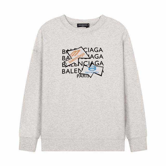 中山最高版 欢迎对比 Balenciaga巴黎世家 2024Ss 限定款七彩霸王龙logo 印花卫衣 购入原版开模打造，全套定制辅料，细节决定成败。 面料：规格