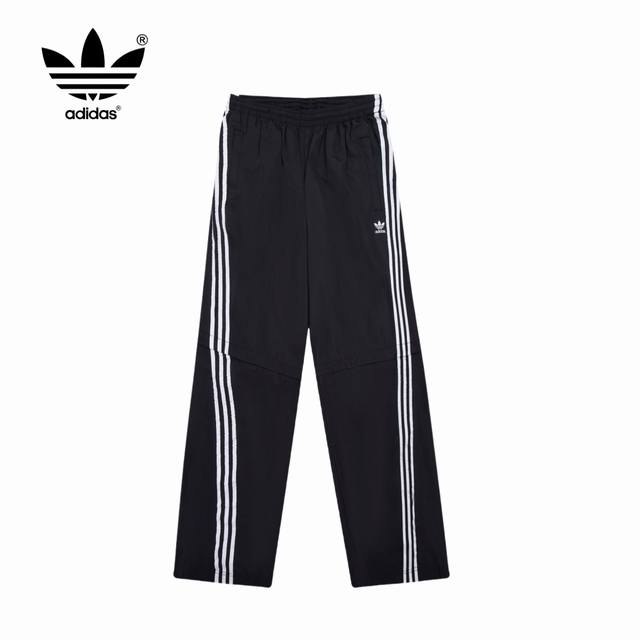 原版 款号：Ad011 上新 Adidas丨阿迪达斯 三叶草 24Ss可拆卸款扭扭套装运动裤 1：原版三叶草logo定制ykk双开拉链 胸口logo刺绣设计 经