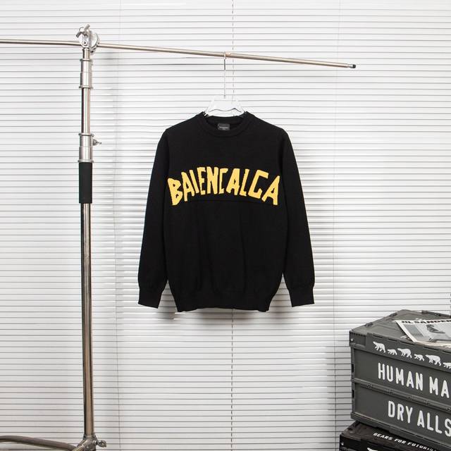 款号：1T9 新款balenciaga巴黎世家 24Ss 前后背提花黄色胶带情侣款 喜欢慵懒风格的闭眼入，很显气色 高版本！克重高！版型好！ Os版型，不挑体型