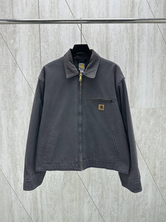 Carhartt 卡哈特 24Fw 新款j97水洗灰做旧复古美式短款夹克外套 Size：M L Xl