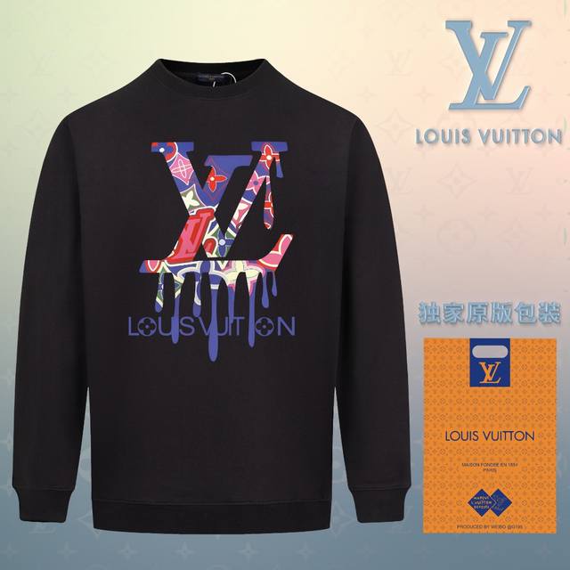 顶级版本 官网品质 配送独家图片原版包装 路易威登 Louis Vuitton 现货秒发 2024秋冬新款毛圈卫衣 搭配重工高端数码3D个性logo印花工艺，设