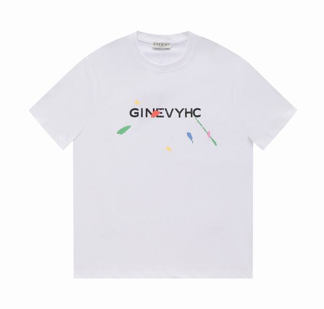 Givenchy 纪梵希23Ss新款扎染印花t恤短袖 上身时髦合体不挑人，时时刻刻透露着独特魅力与潮流气息！男女同款！ Colour：黑色 白色 Size：Xs