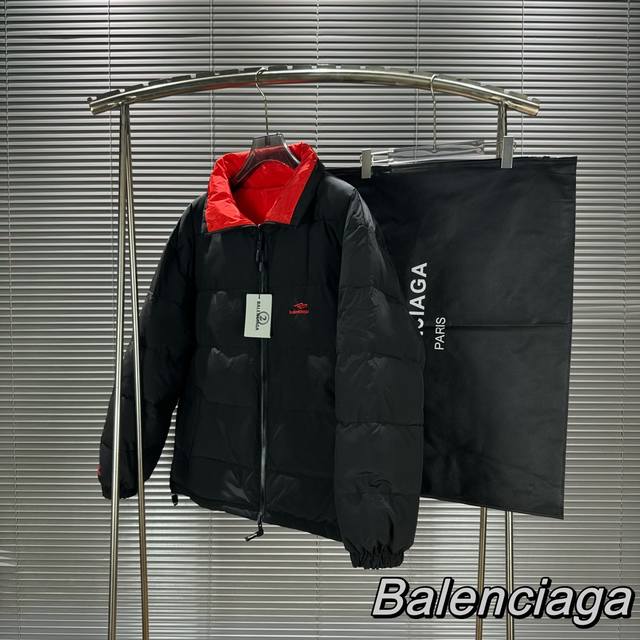 B118 配巴黎世家防尘袋 Balenciaga巴黎世家 Fw23 Logo字母印花高领拉链宽松版型3B Sports Icon Tracksuit茧型双面穿阔