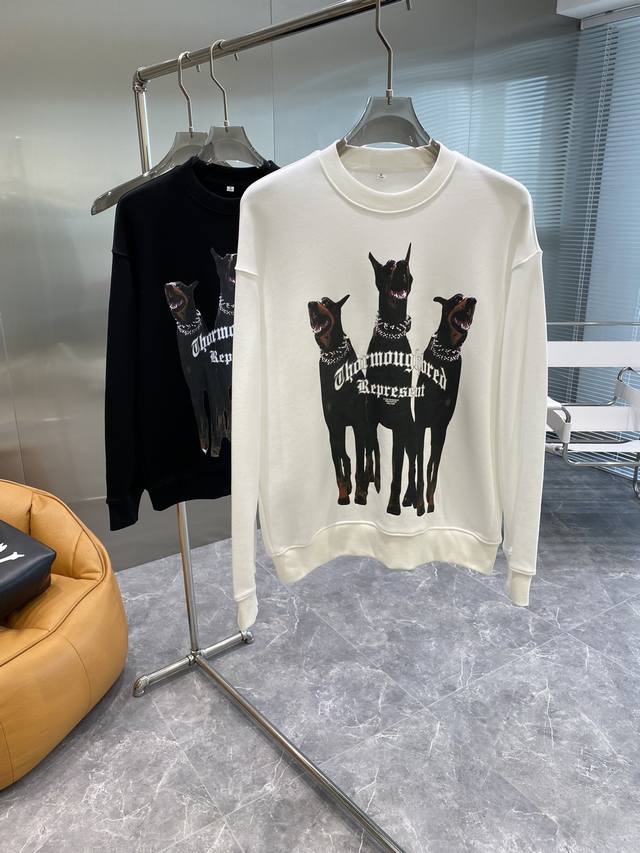 Givenchy 纪梵希 24Ss新款潮流经典卫衣，精致裁剪，高品质工艺！采用定织定染纯棉面料420克左右纯棉卫衣面料！图案进口数码印花工艺，耐穿耐洗久穿不变型