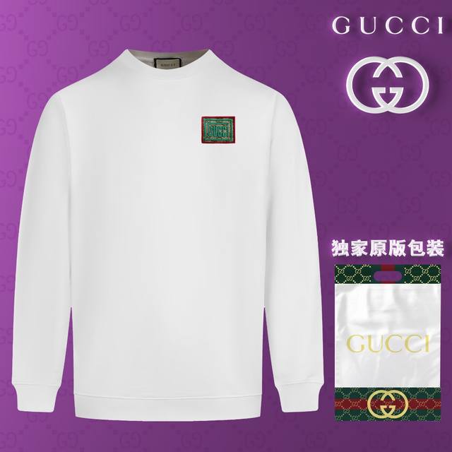 顶级版本 官网品质 配送独家图片原版包装 古驰 Gucci 现货秒发 2024秋冬新款毛圈卫衣 搭配重工高端刺绣 立体3D个性logo定标工艺，设计独特，做工细