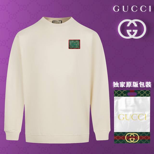 顶级版本 官网品质 配送独家图片原版包装 古驰 Gucci 现货秒发 2024秋冬新款毛圈卫衣 搭配重工高端刺绣 立体3D个性logo定标工艺，设计独特，做工细