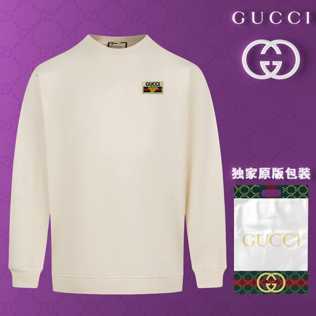 顶级版本 官网品质 配送独家图片原版包装 古驰 Gucci 现货秒发 2024秋冬新款毛圈卫衣 搭配重工高端刺绣 立体3D个性logo定标工艺，设计独特，做工细