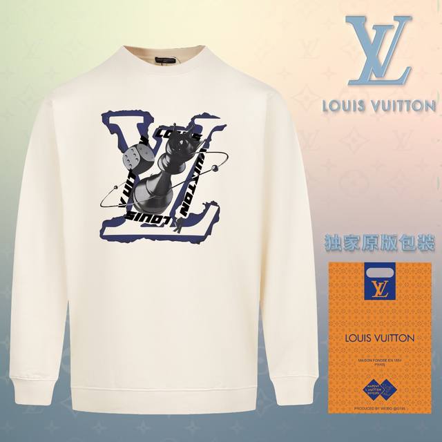 顶级版本 官网品质 配送独家图片原版包装 路易威登 Louis Vuitton 现货秒发 2024秋冬新款毛圈卫衣 搭配重工高端数码3D个性logo印花工艺，设