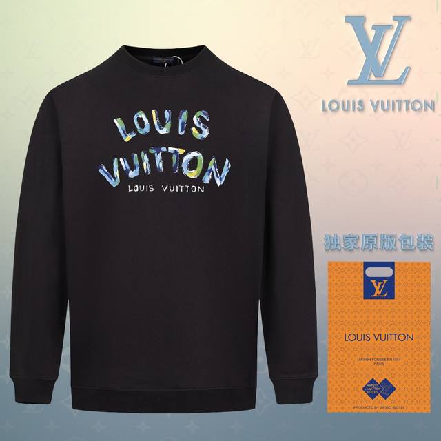 顶级版本 官网品质 配送独家图片原版包装 路易威登 Louis Vuitton 现货秒发 2024秋冬新款毛圈卫衣 搭配重工高端数码3D个性logo印花工艺，设