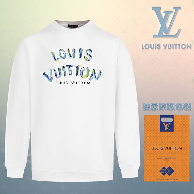 顶级版本 官网品质 配送独家图片原版包装 路易威登 Louis Vuitton 现货秒发 2024秋冬新款毛圈卫衣 搭配重工高端数码3D个性logo印花工艺，设