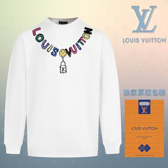 顶级版本 官网品质 配送独家图片原版包装 路易威登 Louis Vuitton 现货秒发 2024秋冬新款毛圈卫衣 搭配重工高端数码3D个性logo印花工艺，设