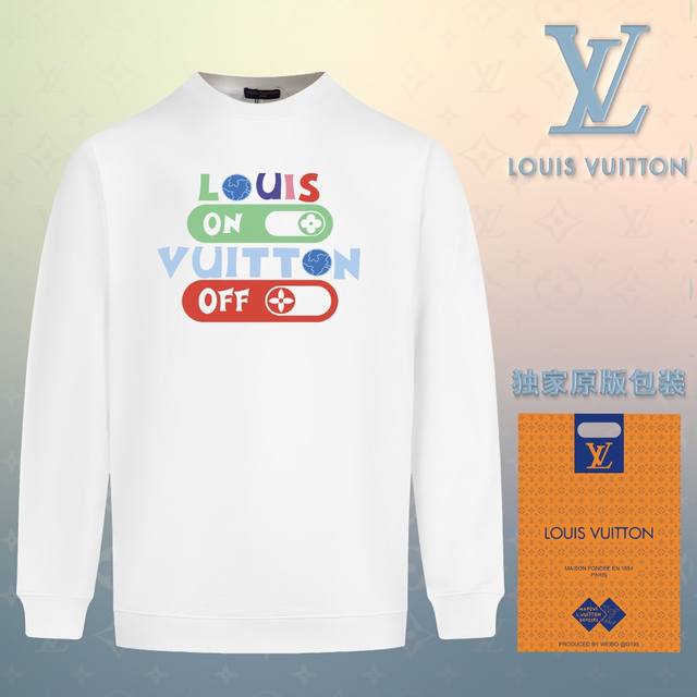 顶级版本 官网品质 配送独家图片原版包装 路易威登 Louis Vuitton 现货秒发 2024秋冬新款毛圈卫衣 搭配重工高端数码3D个性logo印花工艺，设