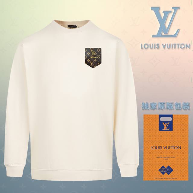 顶级版本 官网品质 配送独家图片原版包装 路易威登 Louis Vuitton 现货秒发 2024秋冬新款毛圈卫衣 搭配重工高端真皮立体精致五金logo定标工艺