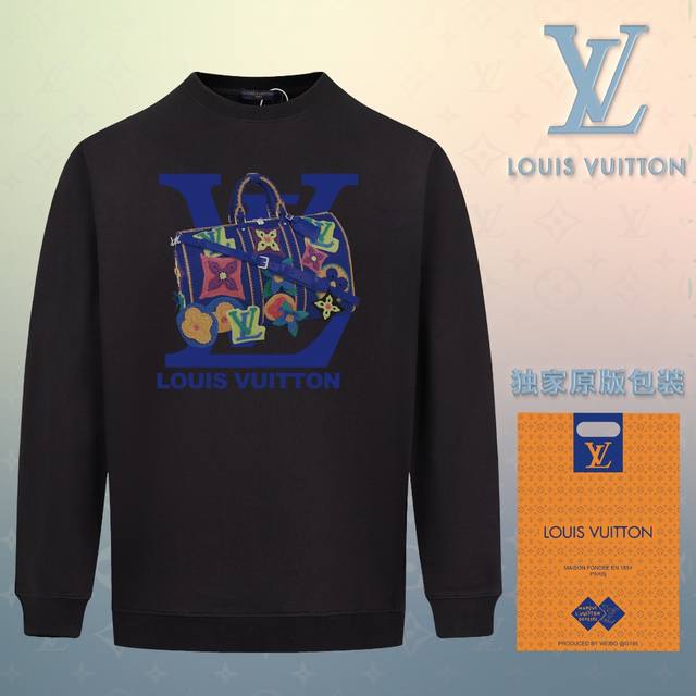 顶级版本 官网品质 配送独家图片原版包装 路易威登 Louis Vuitton 现货秒发 2024秋冬新款毛圈卫衣 搭配重工高端数码3D个性logo印花工艺，设