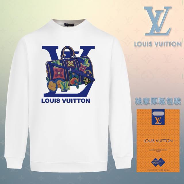 顶级版本 官网品质 配送独家图片原版包装 路易威登 Louis Vuitton 现货秒发 2024秋冬新款毛圈卫衣 搭配重工高端数码3D个性logo印花工艺，设