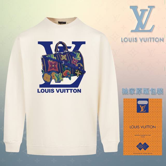 顶级版本 官网品质 配送独家图片原版包装 路易威登 Louis Vuitton 现货秒发 2024秋冬新款毛圈卫衣 搭配重工高端数码3D个性logo印花工艺，设